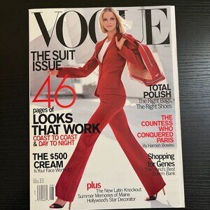 Vogue Magazine August 2000 Carmen Kass Gisele Karen Elson Michelle Rodriguez